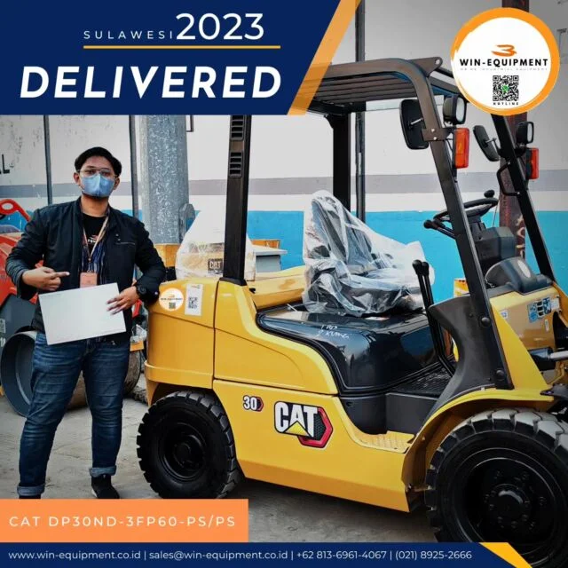 Caterpillar DP30ND-3FP60-PS/PS | Forklift Diesel, Load Cap. 3000kg, lifting height mast 6000mm, 3 stage Mast Full Freelift.