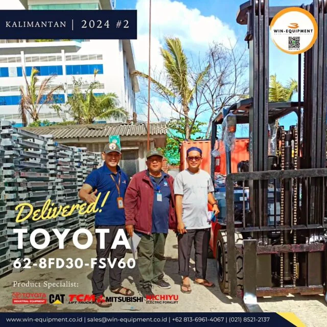 Toyota 62-8FD30-FSV60 | Forklift Diesel, Load Cap. 3000kg, lifting height mast 6000mm, 3 stage Mast Full Freelift.
